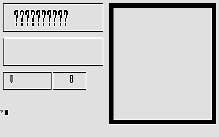 Hangman atari screenshot